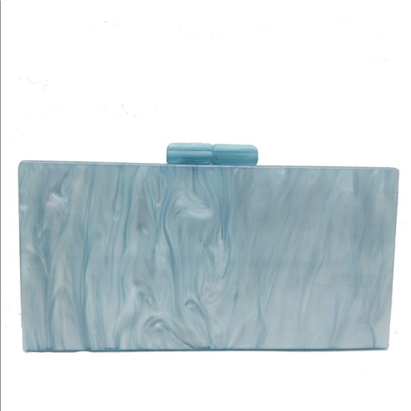 Blue eye acrylic clutch purse new - Picture 4 of 9